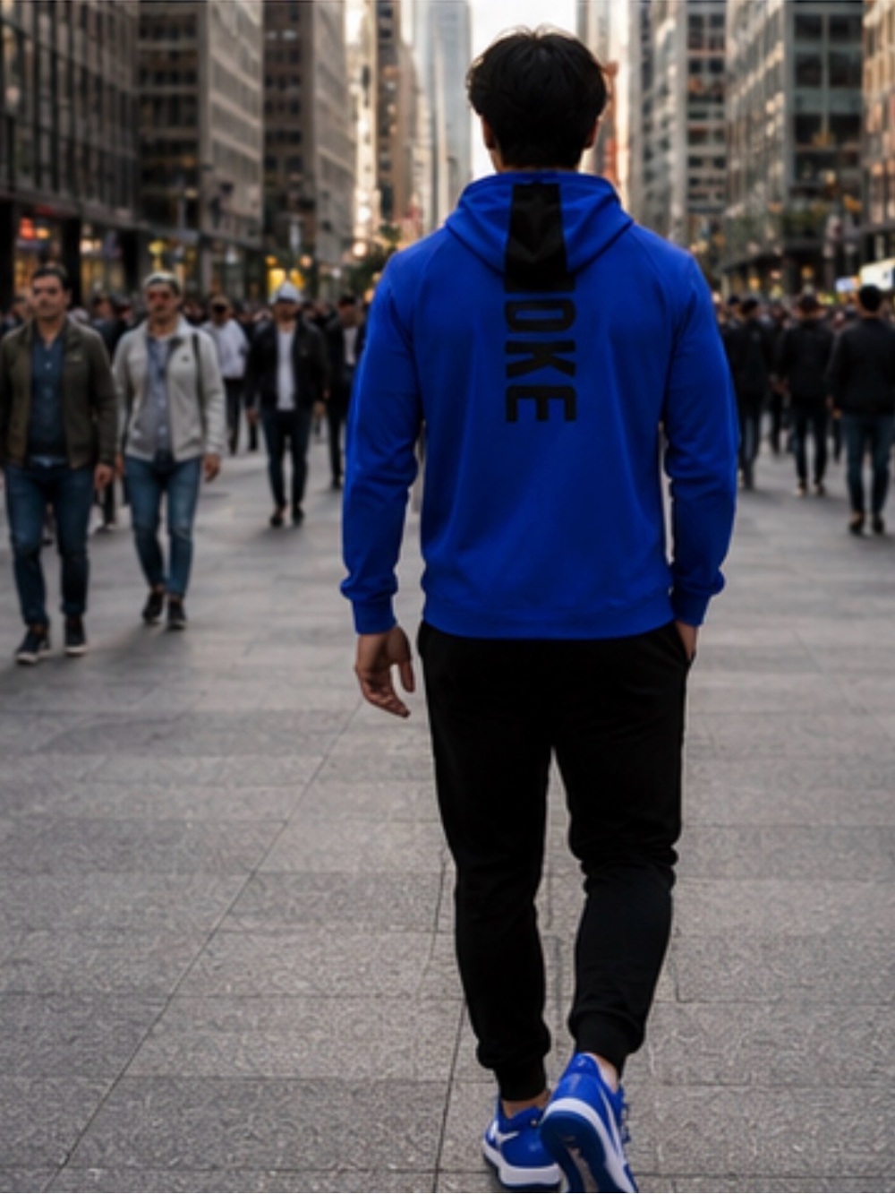 Nike Duke Blue Performance Hoodie - Picture 3 of 4